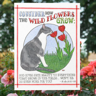 Consideremos la postal Inspiradora de las flores