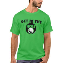 CONSIGA EN LA CAMISETA GOLFING DEL AGUJERO