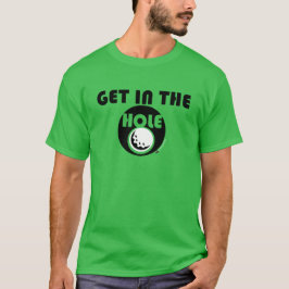 CONSIGA EN LA CAMISETA GOLFING DEL AGUJERO