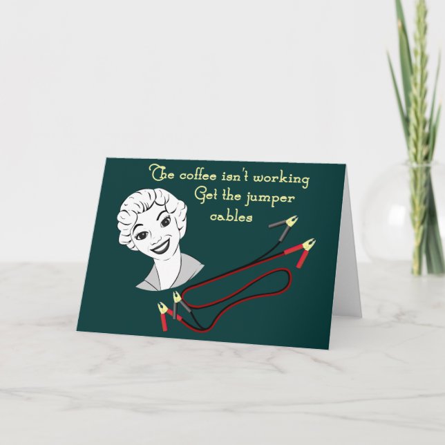 Consiga la tarjeta de felicitación de los cables (Anverso)