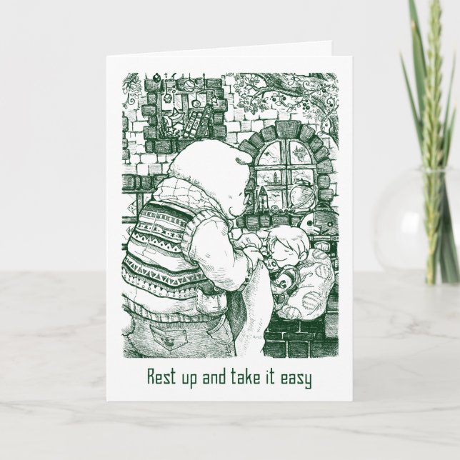 Consiga pronto la tarjeta bien - siesta (Anverso)