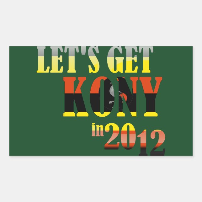 Consigamos a Kony en pegatinas del 2012: Bandera d (Anverso)