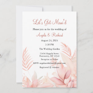 Consigamos la invitación a la boda de Maui, la duc