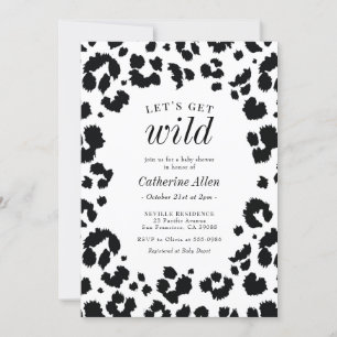 Consigamos la invitación Baby Shower de Wild Leopa