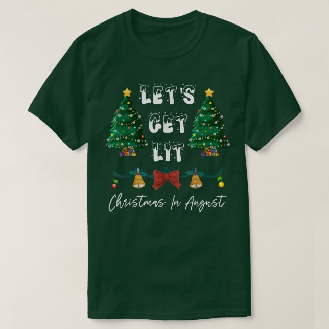 Consigamos Navidades Iluminados en camiseta de ago (Diseño del anverso)