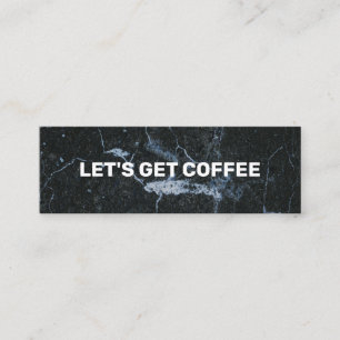 Consigamos una tarjeta de presentación de café c