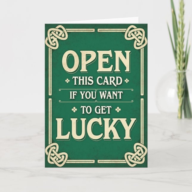 Consigue Suerte Abre Esta Tarjeta (Anverso)