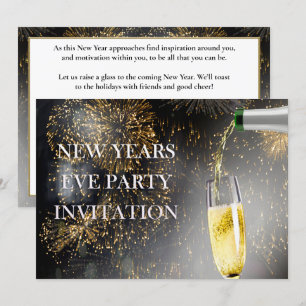 Consigue tu brillo en la invitación de Año Nuevo