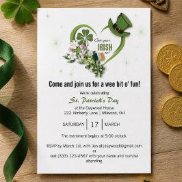 ¡Consigue tu irlandés! Invitación para la fiesta d