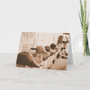 Consigue tus patos en fila - Tarjeta de saludo