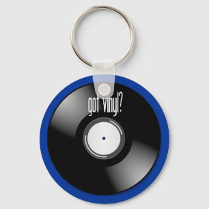 "Consiguió el vinilo?" Llaveros del llavero del