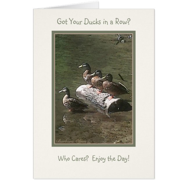 ¿Consiguió sus patos en una fila? (Frente)