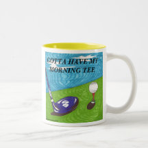 Consiguió tener mi taza del golf de la camiseta de