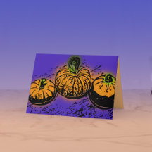 Conspiración de calabaza 5x7 Tarjeta de felicitaci