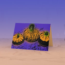 Conspiración de calabaza 5x7 Tarjeta de felicitaci