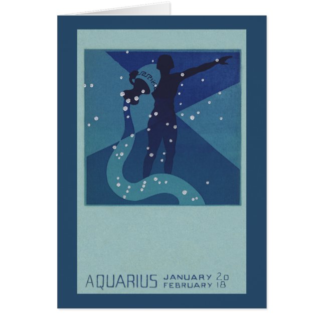 Constelación de Acuario, Astrología Zodiaca Vintag (Frente)
