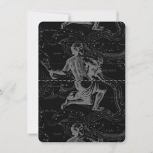 Constelación de Aquarius Zodiac Hevelius 1690