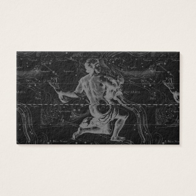 Constelación de Aquarius Zodiac Hevelius 1690 (Frente)