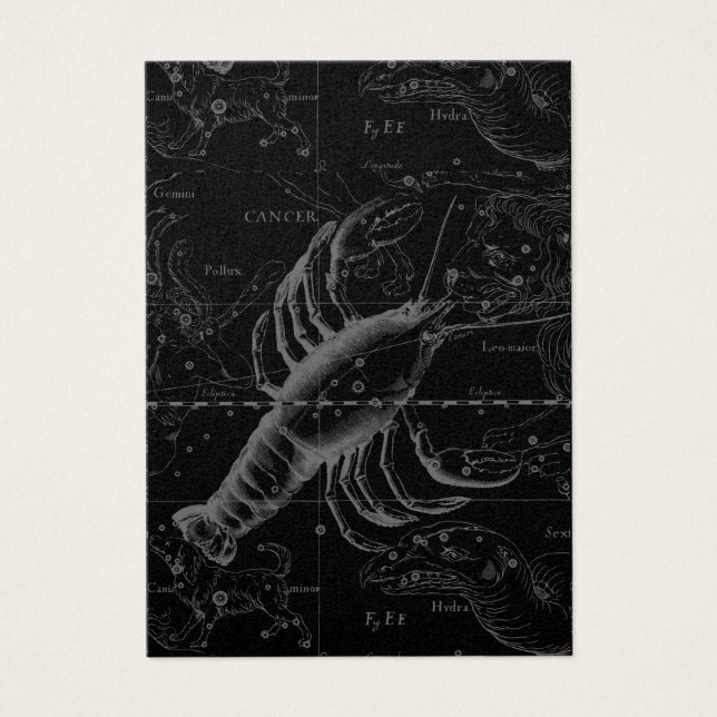 Constelación de cáncer Hevelius 1690 Decor (Frente)