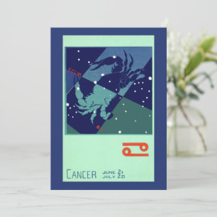 Constelación de Cáncer Vintage Zodiaco Astrología