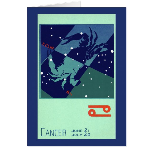 Constelación de cangrejo de cáncer Astrología zodi (Frente)