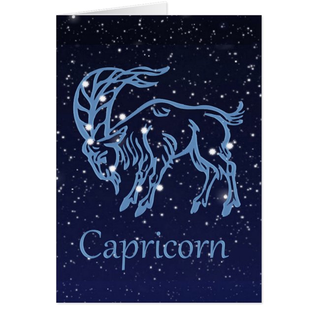 Constelación de capricornio y Rótulo zodiaco con e (Frente)
