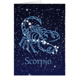 Constelación de Escorpio y Rótulo zodiaco con estr