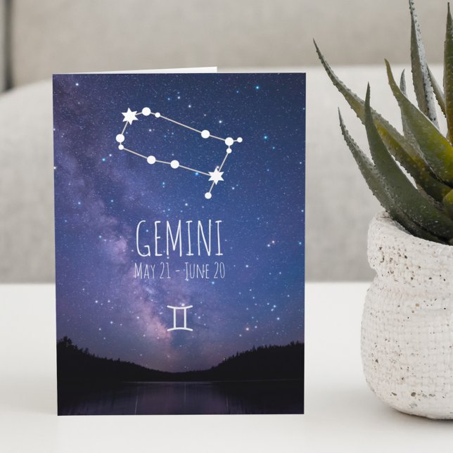 Constelación de Gemini Zodiac | Tarjeta de astrolo (Subido por el creador)
