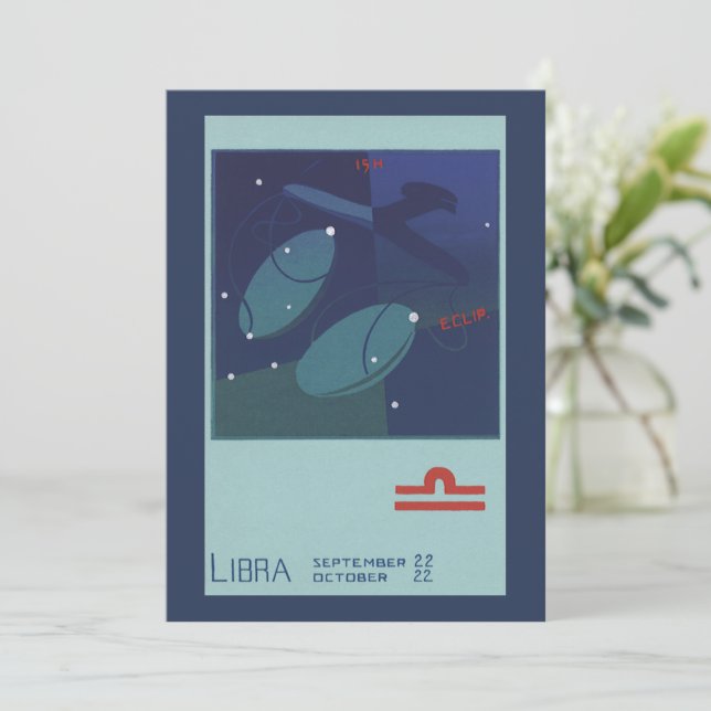 Constelación de la escala de Libra Astrología zodi (Anverso de pie)