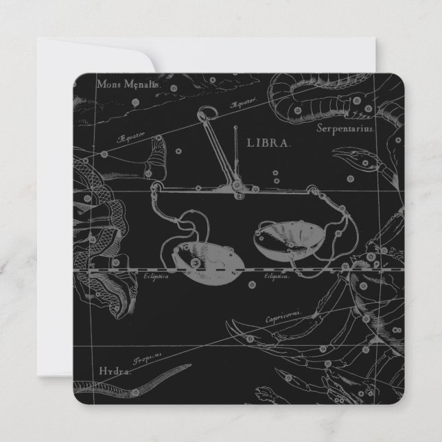 Constelación de Libra Hevelius 1690 Sept23 - Oct22 (Anverso)