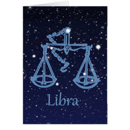 Constelación de Libra y Rótulo Zodiaco con estrell