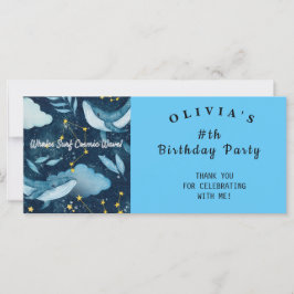 Constelación de olas cósmicas de ballenas de surf