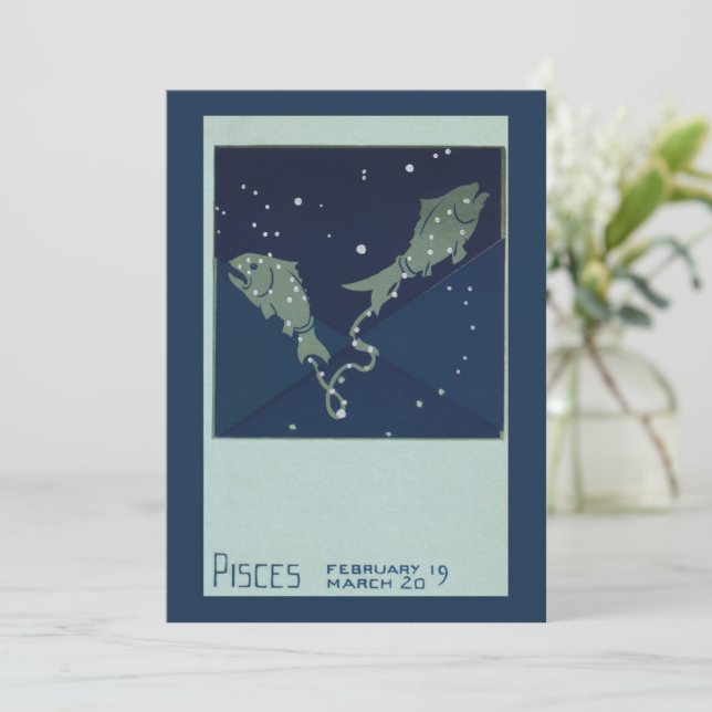 Constelación de peces de Piscis Zodiaco Astrología (Anverso de pie)