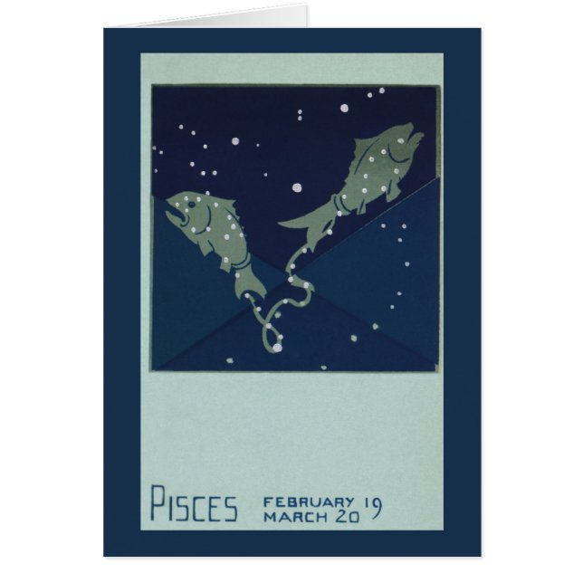 Constelación de peces de Piscis Zodíaco Astrología (Frente)