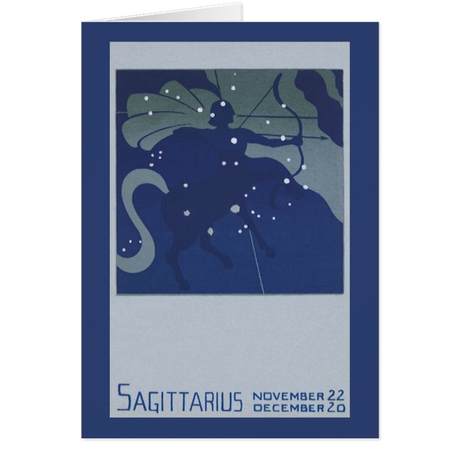 Constelación de Sagitario Astrología Zodiaco Vinta (Frente)