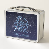 Constelación de Sagittarius y Rótulo de Zodiac con