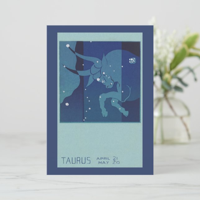 Constelación de toros Taurus Astrología zodiaca vi (Anverso de pie)