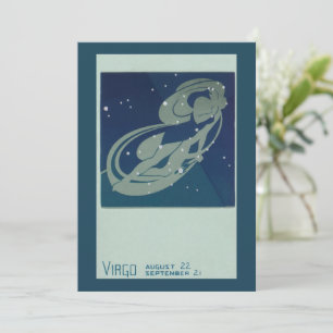 Constelación de Virgo Astrología Zodiaco Vintage