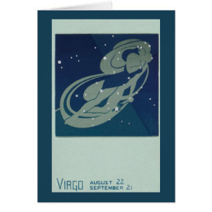 Constelación de Virgo Zodiaco Vintage Astrología