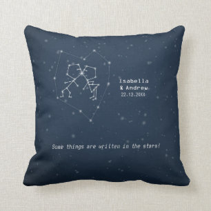 Constelación del amor - almohada del aniversario