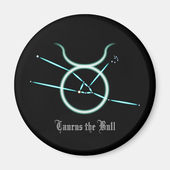 Constelación del zodiaco Tauro Imán (Frente)