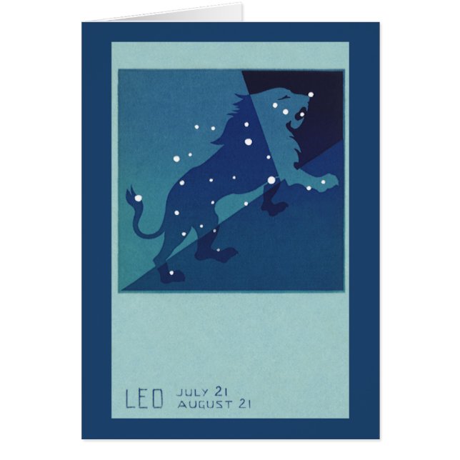 Constelación León Vintage Astrología Zodiaca (Frente)