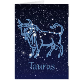 Constelación Taurus y Rótulo Zodiaco con estrellas