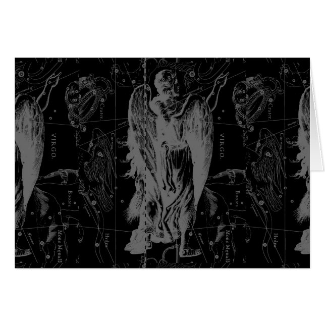 Constelación Virgo Zodiac Hevelius 1690 (Anverso (Horizontal))