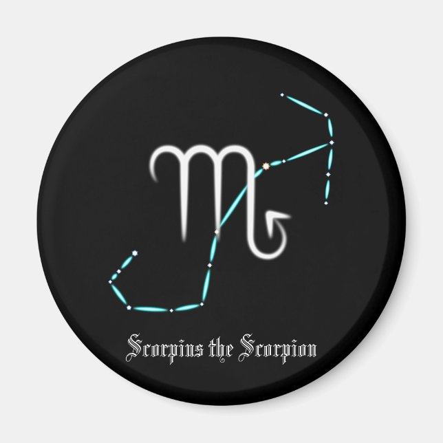 Constelación zodiacal imán de Escorpio (Frente)