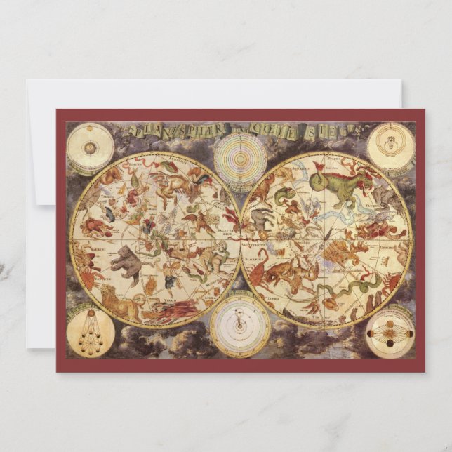 Constelaciones, Astronomía Vintage, Frederik de Wi (Anverso)