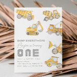 Construcción 1ª invitación de cumpleaños<br><div class="desc">Construcción 1Invitación de fiesta de cumpleaños lista para ser personalizada por usted!</div>