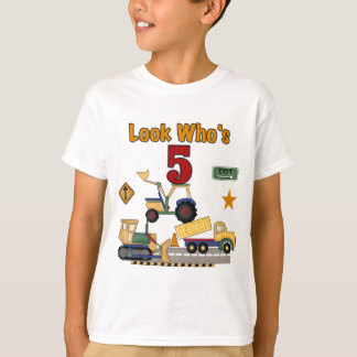 Construcción 5.ª camisetas y regalos de cumpleaños