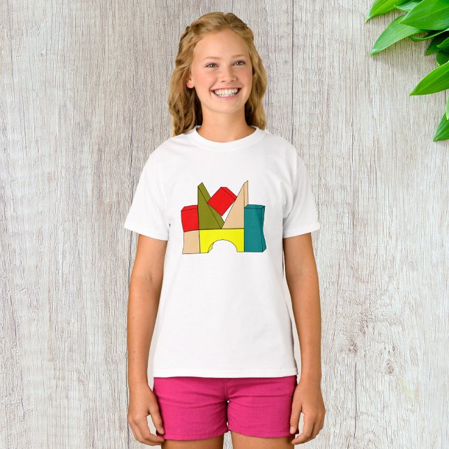 Construcción bloquea camiseta de Chicas (Subido por el creador)