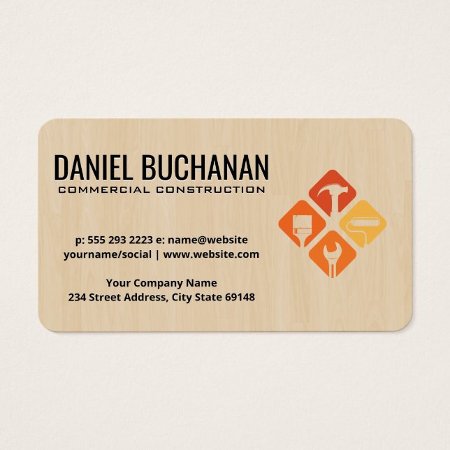 Construcción Comercial | Contratista | Herramienta (Frente)